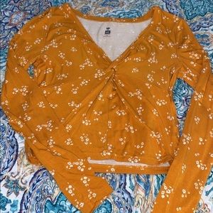 Pacsun long sleeve crop top